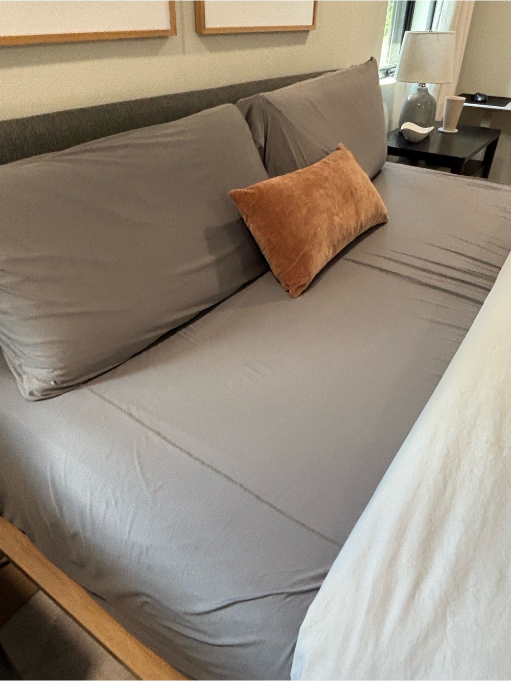 Sheex king size flat sheet in graphite